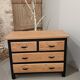 Commode bois massif et noir