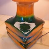 Old vintage design ceramic lamp from the 70s CARI ZALLONI for Steuler