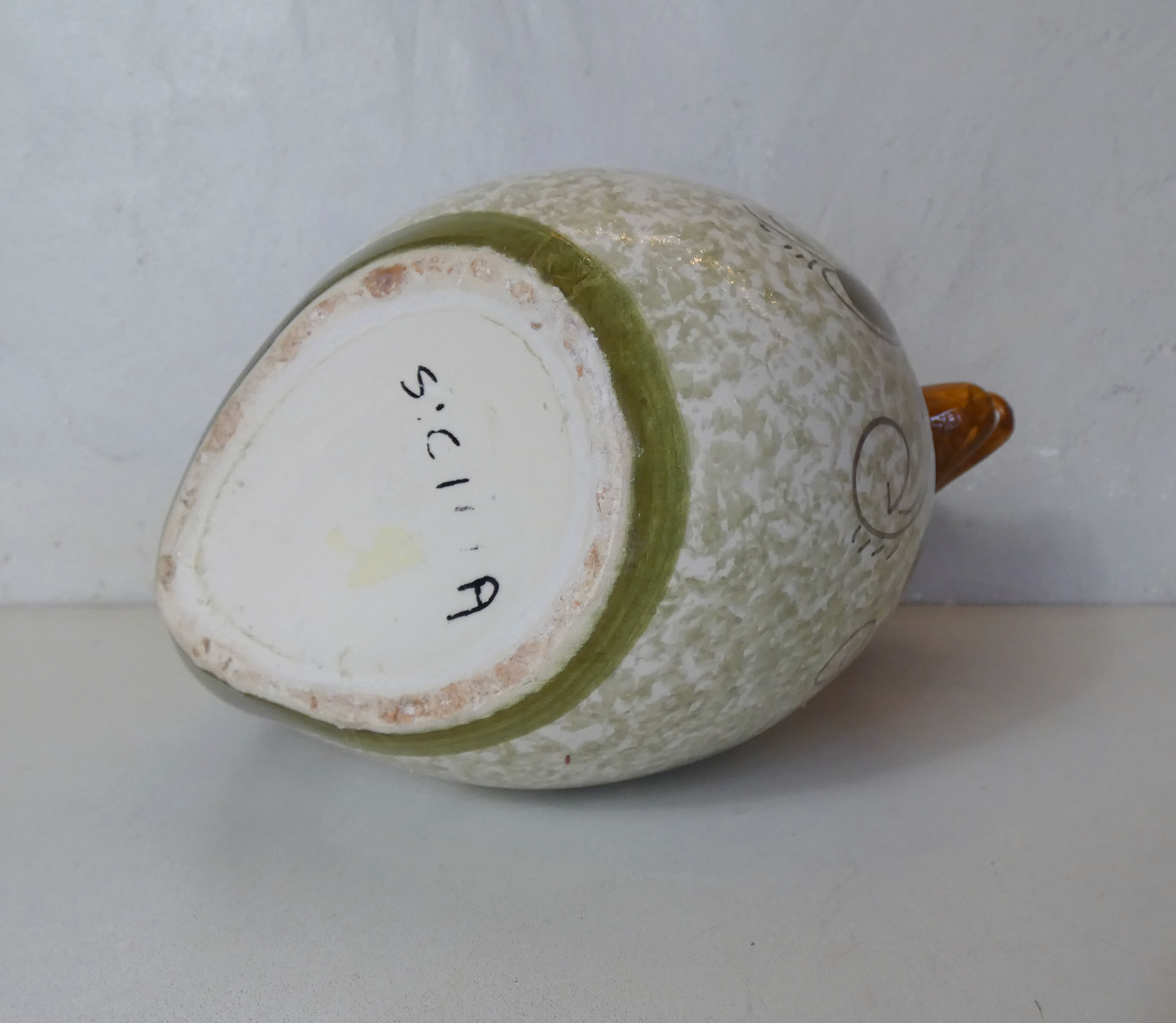 Vintage Sicilian ceramic pitcher