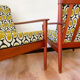 Restored vintage Scandinavian armchairs