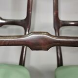 Set of 4 beech wood chairs from the 1950s