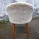 Faux fur beige of 1960 Office Chair