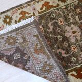 Vintage Indian Mahal handmade carpet 64cm x 97cm 1980s