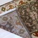 Vintage Indian Mahal handmade carpet 64cm x 97cm 1980s