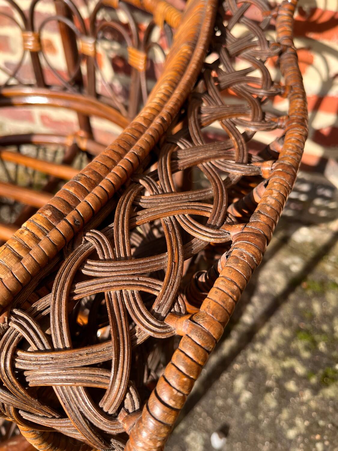 Emmanuelle rattan armchair