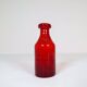 Collection of five rare red vases by Erik Hoglund, Sweden, 1960s.