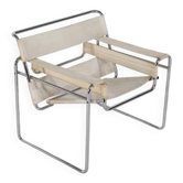 "B3 Wassily" armchair in fabric by Marcel Breuer for Gavina, 1925.