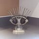 Rare Antique Art Nouveau Knife Set, Silver Plated 12 Fruit Knifes & Decor Stand