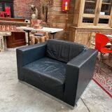 1980s leather armchair