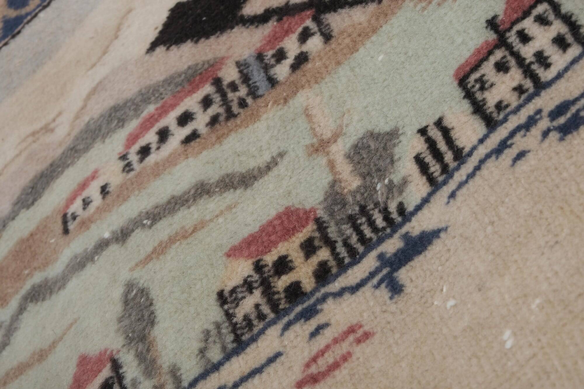 Vintage handmade Turkish rug 130x155 cm