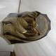 Art deco glass vase smoked from the years 1940/50
