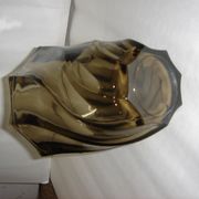 Vase art déco en verre fumé datant des années 1940/50