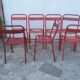 Set of 7 chairs and 1 table Tolix