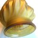Tulip frosted amber glass, volute flame for lamp, torch H 20 cm and 8 cm