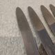 12 silver-plated dessert knives by the silversmith Ercuis, Senlis, 20.3 cm.