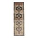 1970s Turkish Oushak Handmade Wool Cotton Orange Runner Rug 117x391