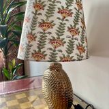 New Indian lamp, blockprint lampshade