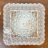 Ceiling lamp or wall lamp in square glass