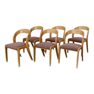 Series of 6 Baumann chairs model Gondola