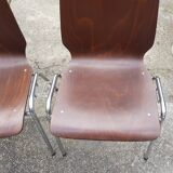 pair of vintage chairs against thermoformed plate