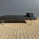 Knoll Barcelona Daybed Black Sabrina leather AS NEW!! Mies van der Rohe