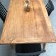 Ancienne table de bistrot en chêne