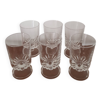 Set of 6 cavalier stemmed glasses