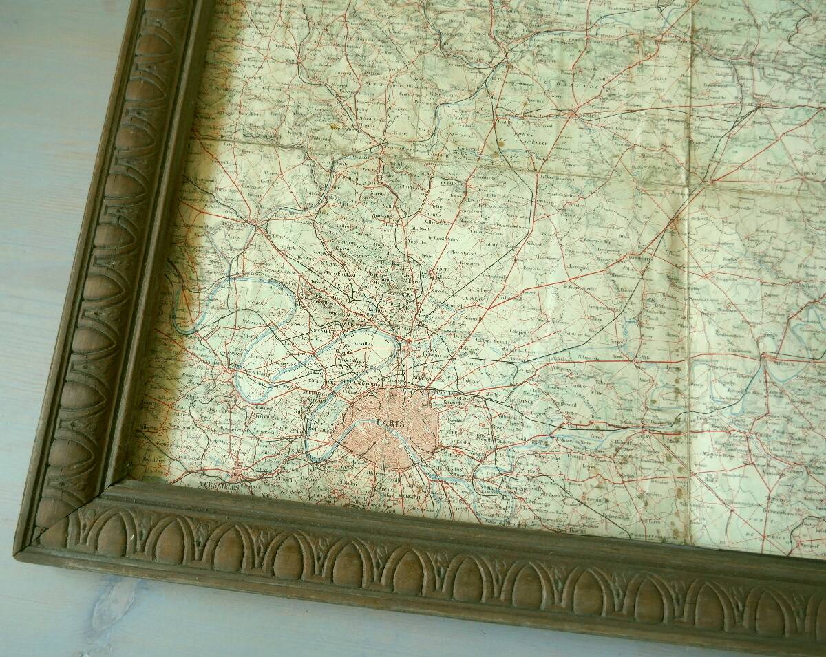 Old Map General Staff 1912 - Paris Beauvais Soissons Montmirail