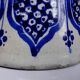 Large Moroccan vase/jar Fez handmade ceramic Khabia 19th-20th century cobalt