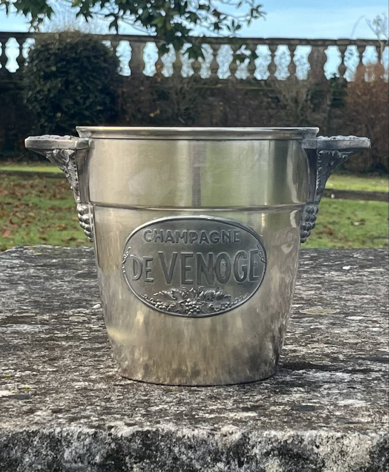 De Venoge champagne bucket, antique art deco champagne cooler