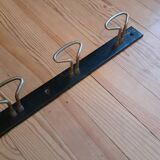 Industrial wall coat rack