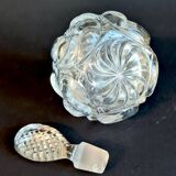 Old perfume bottle in molded