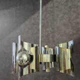 Vintage ceiling light with 4 lights, space age design.