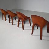 Set of four "Lira e Liuto" chairs by Mario Bellini for Cassina, Italy, 1980s.