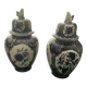 Pair potiches delfts by boch