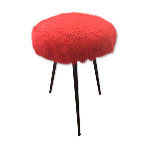 Tabouret pelfran rouge 1960 — Beyit