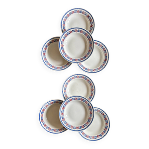 Lot de 8 assiettes creuses