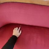 Burgundy velvet salon Swan neck