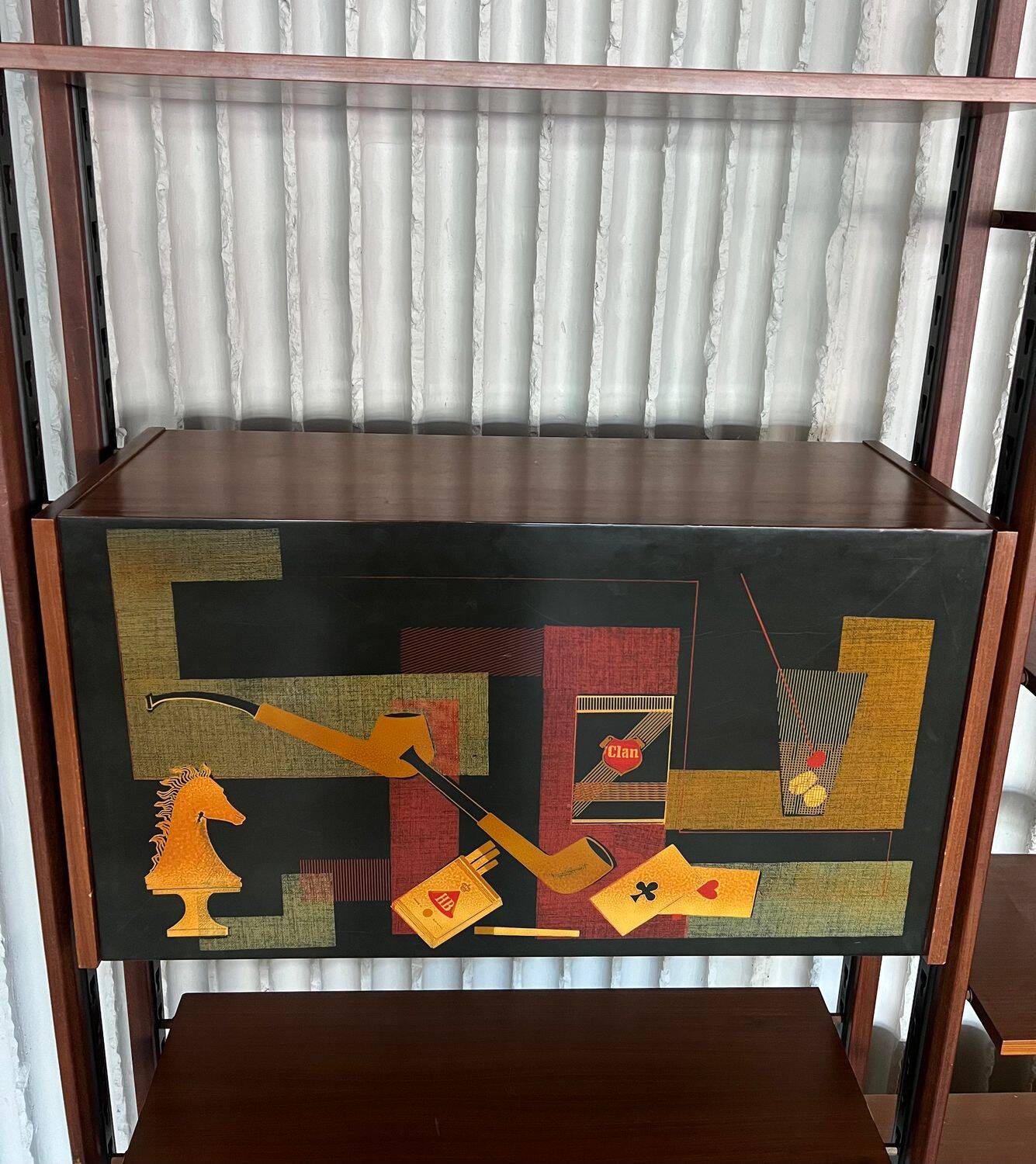 Mid-Century Italian Teak Wall Unit