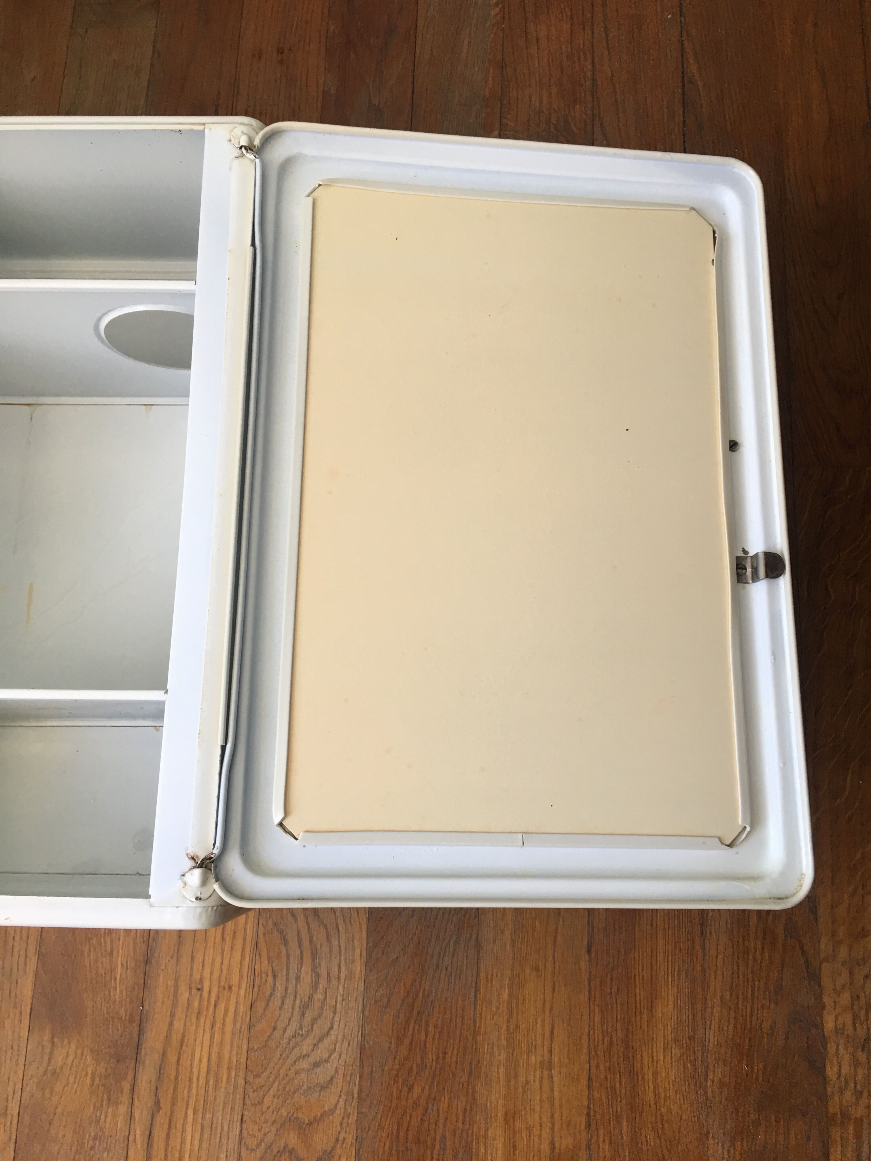 Vintage metal pharmacy cabinet