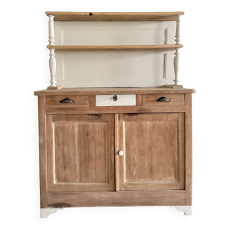 Vaisselier, buffet 2 portes en châtaignier