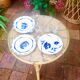 Vintage plates 50's blue
