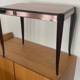 Coffee table with beveled mirrors
