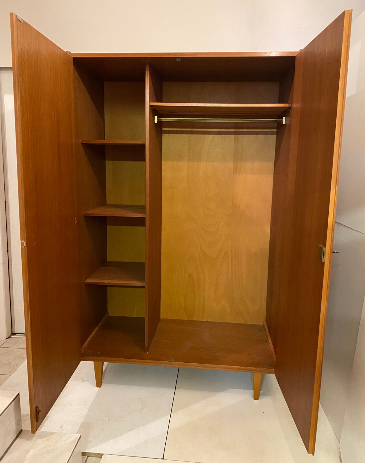 Vintage wardrobe compass feet