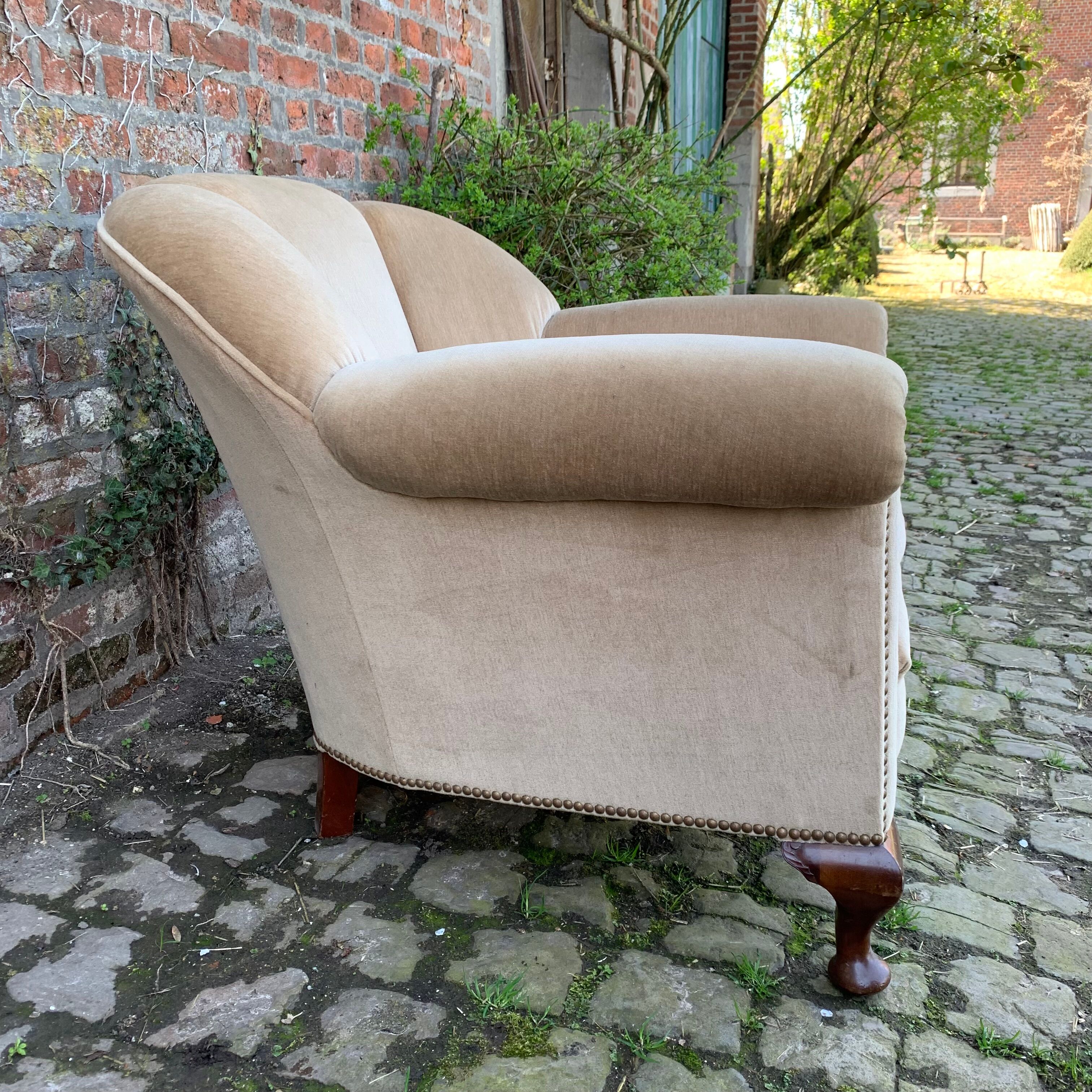Pair of art deco shell armchairs