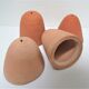 Four bells for seedlings in vintage terracotta