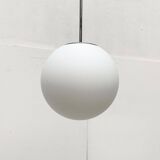 Vintage glass ball pendant lamp in German space style by Limburg.