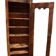 Showcase 1 glass door in solid cherry wood with sculpture - Very good condition