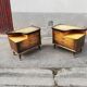 Paire de chevets vintage pieds compas