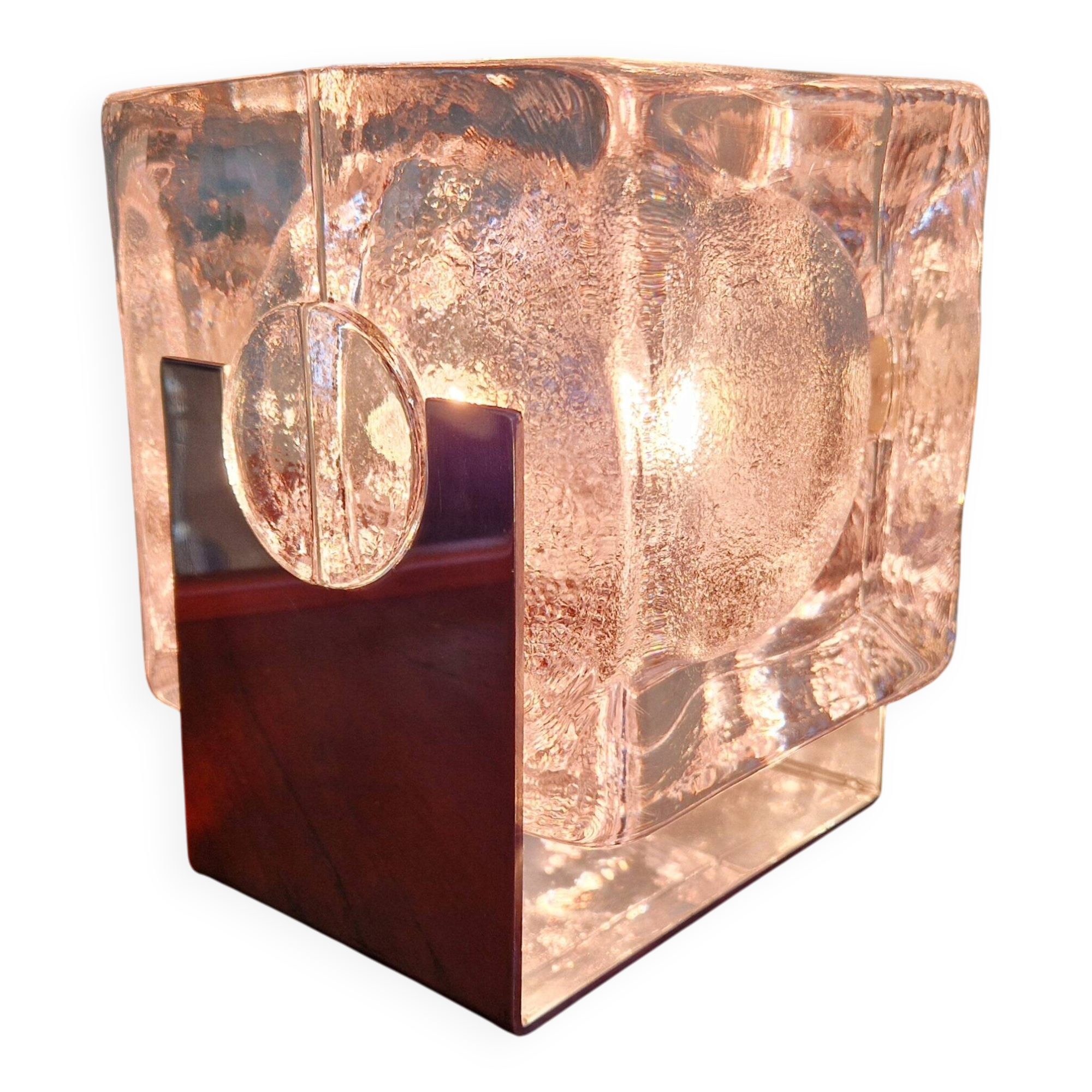 Scandinavian lamp Ice Cube, Pukeberg (Sweden), 1970